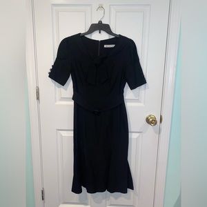 Black Vintage-Inspired Cocktail Dress Size 8 by MUXXN